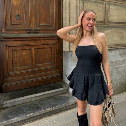 Combishort Bustier Lou Noir