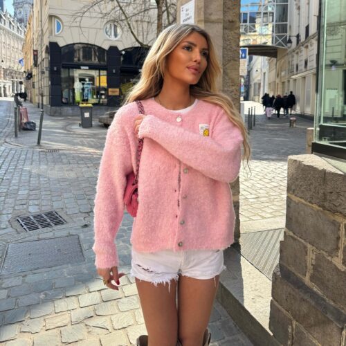 CARDIGAN LOL ROSE