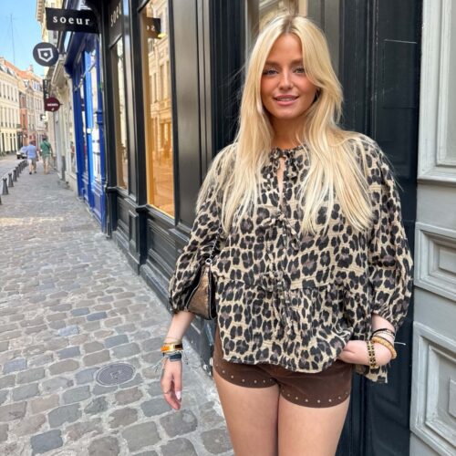 Blouse Léopard foncée