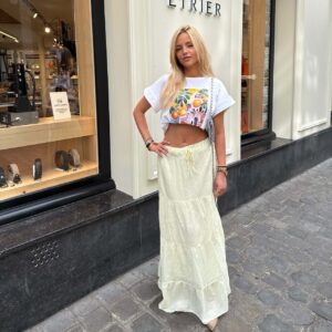 JUPE BOHEME JAUNE