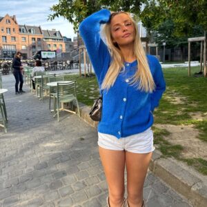 GILET JEANNE BLEU ROI