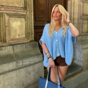 GILET LOULOU BLEU CIEL
