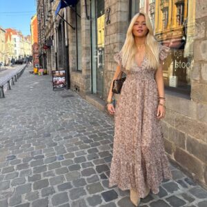 ROBE CAMILLE BEIGE