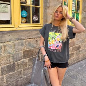 TSHIRT DOLCE VITA GRIS