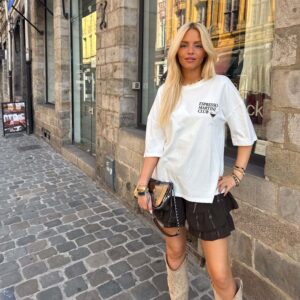TSHIRT EXPRESSO BLANC
