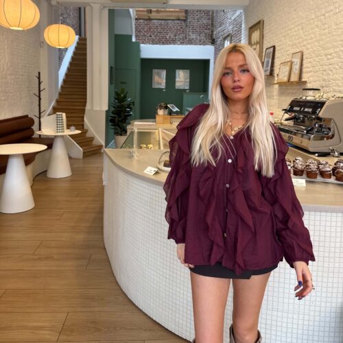 CHEMISE ELENA BORDEAUX